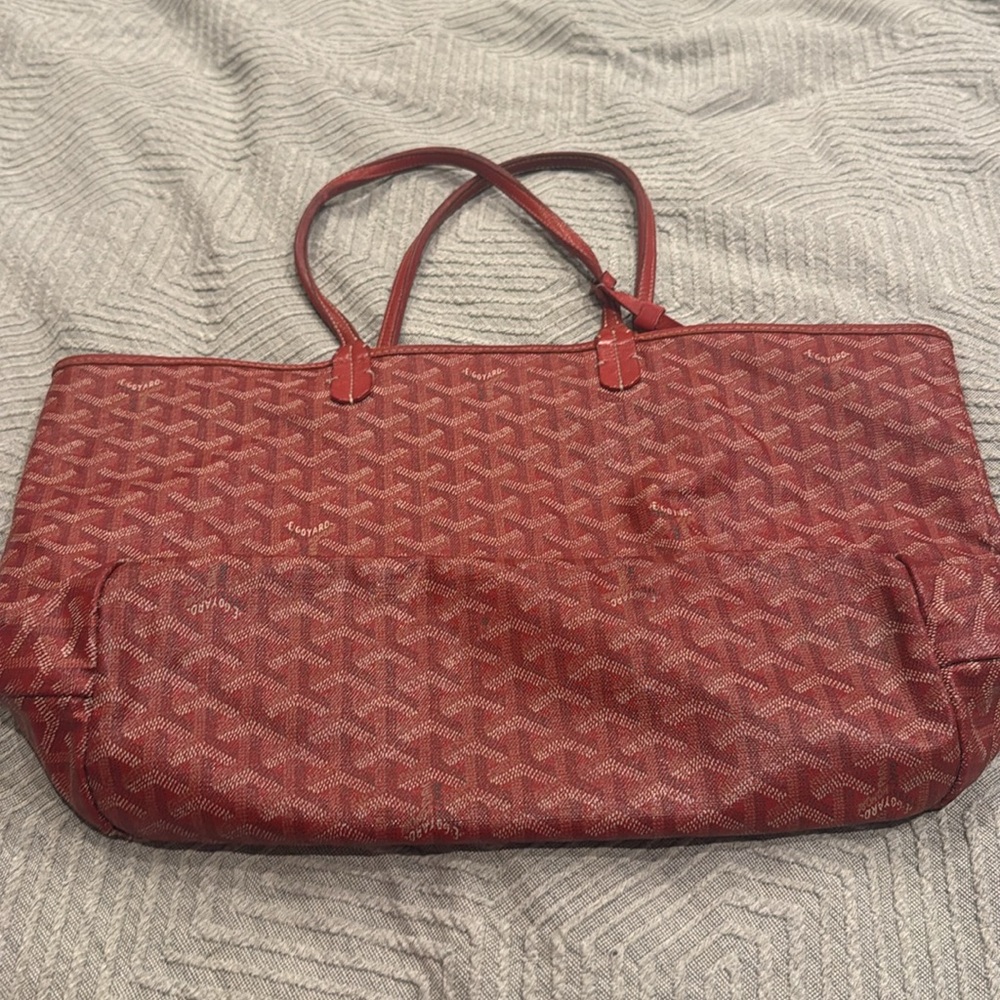 Authentic Goyard St. Louis Red Tote PM - Picture 2 of 14
